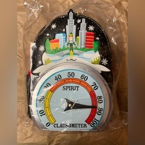 Elf Clausometer ✨LIGHT UP✨ Loungefly Mini Backpack - NWT